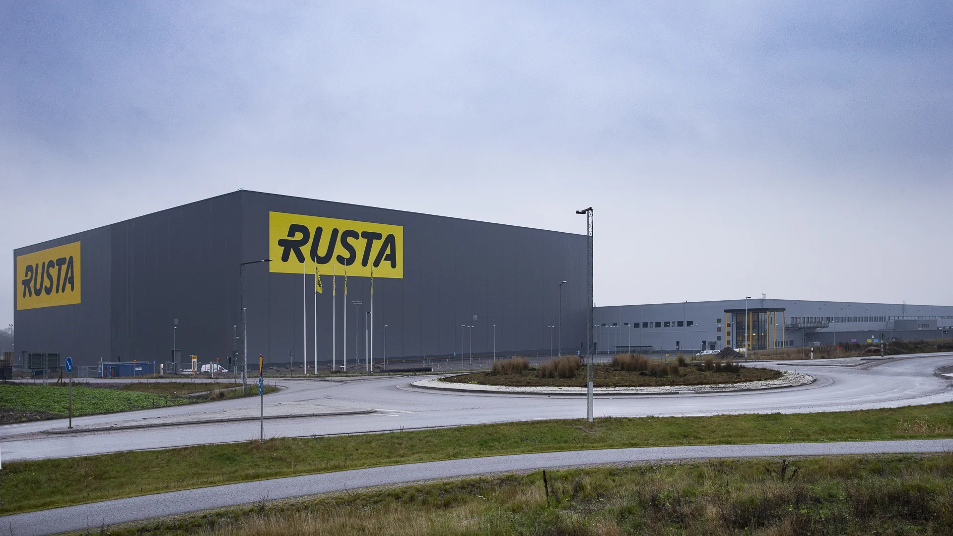 Rusta Centrallager Norrköping lagerbyggnad